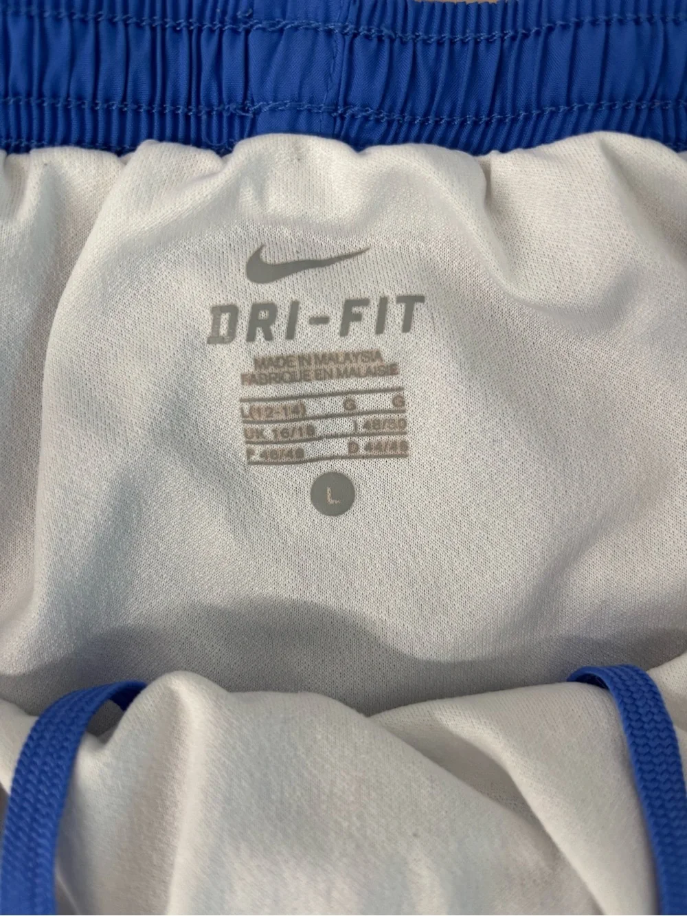 Nike Girl’s Blue and‎ Yellow Running Shorts